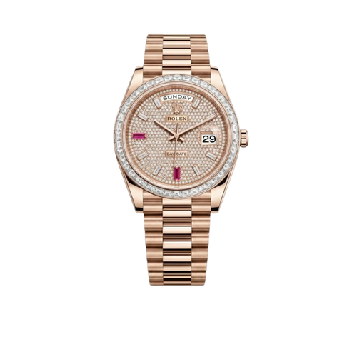 Day-Date 40mm Diamond Paved Ruby Dial