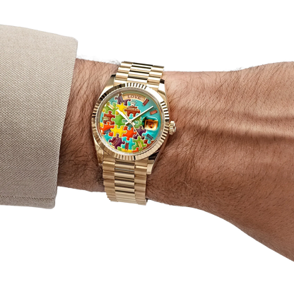 Day-Date 36 128238 'Emoji Puzzle' Yellow Gold