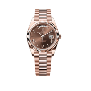 Rolex Day-Date 40mm 228235 Rose Gold Chocolate Roman Dial (2025)