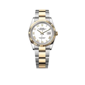 Rolex Datejust 36 mm White Dial, Yellow Rolesor 126233-0030