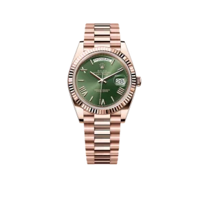 Rolex Day-Date Oyster Everose gold 40mm Green Olive 228235