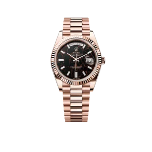 Rolex Day Date President 40 mm Everose Gold Eisenkiesel Diamond Dial 228235